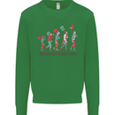 Evolution of a Guitarist Kids Sweatshirt Jumper Irish Green