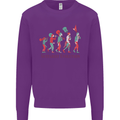 Evolution of a Guitarist Kids Sweatshirt Jumper Purple