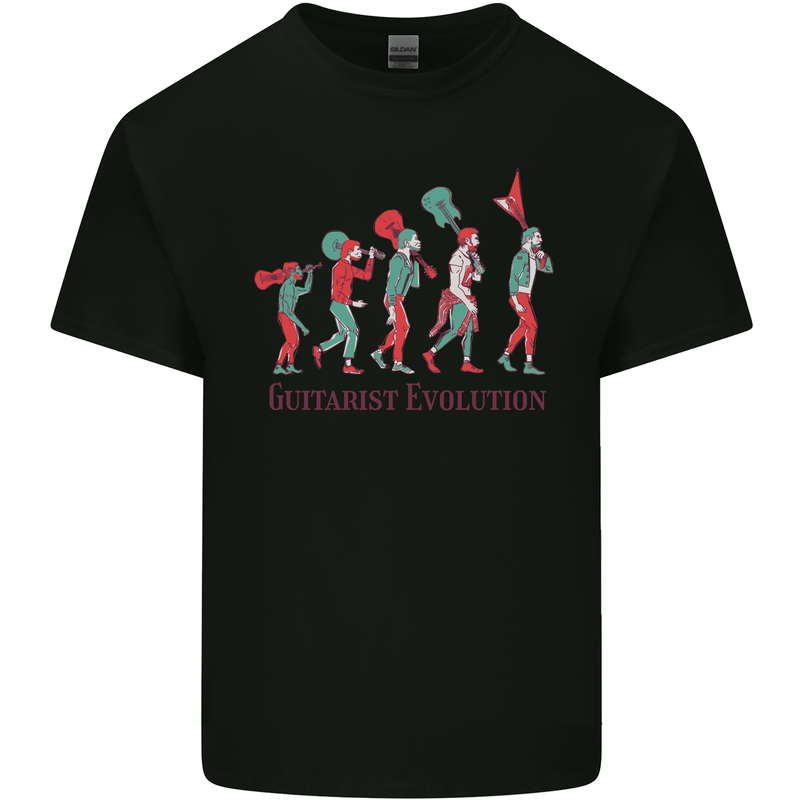 Evolution of a Guitarist Kids T-Shirt Childrens Black