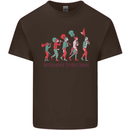 Evolution of a Guitarist Kids T-Shirt Childrens Chocolate