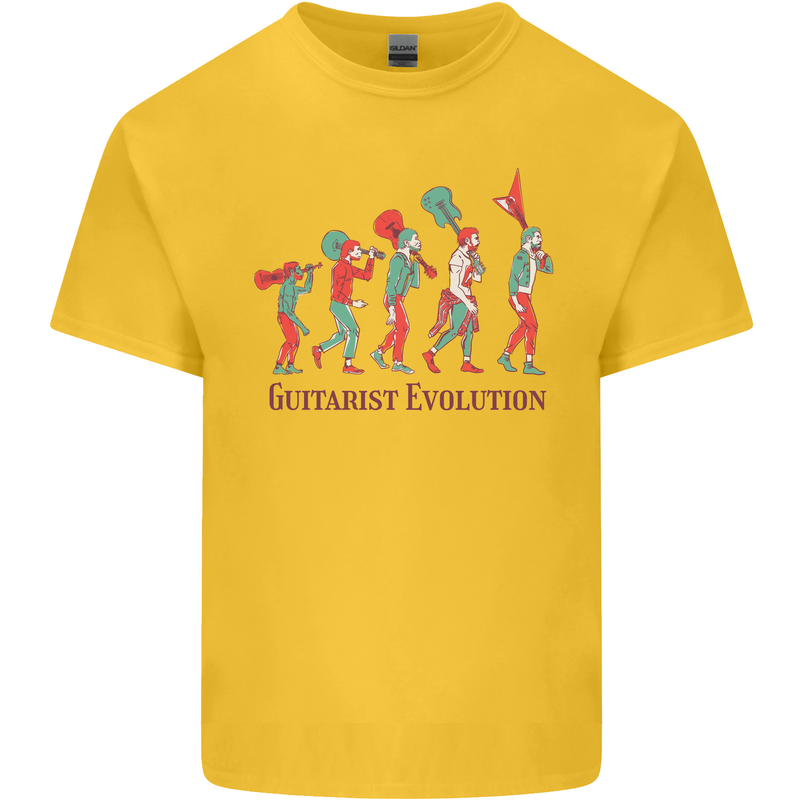 Evolution of a Guitarist Kids T-Shirt Childrens Yellow