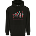 Evolution of a Guitarist Mens 80% Cotton Hoodie Black