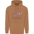 Evolution of a Guitarist Mens 80% Cotton Hoodie Caramel Latte