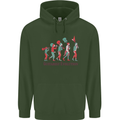 Evolution of a Guitarist Mens 80% Cotton Hoodie Forest Green