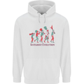 Evolution of a Guitarist Mens 80% Cotton Hoodie White