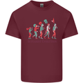 Evolution of a Guitarist Mens Cotton T-Shirt Tee Top Maroon