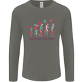 Evolution of a Guitarist Mens Long Sleeve T-Shirt Charcoal