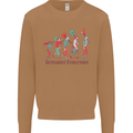 Evolution of a Guitarist Mens Sweatshirt Jumper Caramel Latte