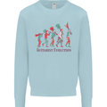 Evolution of a Guitarist Mens Sweatshirt Jumper Light Blue