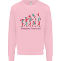 Evolution of a Guitarist Mens Sweatshirt Jumper Light Pink
