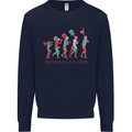 Evolution of a Guitarist Mens Sweatshirt Jumper Navy Blue