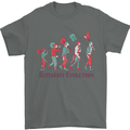 Evolution of a Guitarist Mens T-Shirt Cotton Gildan Charcoal