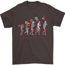 Evolution of a Guitarist Mens T-Shirt Cotton Gildan Dark Chocolate