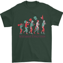 Evolution of a Guitarist Mens T-Shirt Cotton Gildan Forest Green