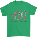 Evolution of a Guitarist Mens T-Shirt Cotton Gildan Irish Green