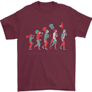 Evolution of a Guitarist Mens T-Shirt Cotton Gildan Maroon