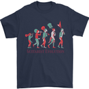 Evolution of a Guitarist Mens T-Shirt Cotton Gildan Navy Blue