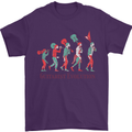 Evolution of a Guitarist Mens T-Shirt Cotton Gildan Purple