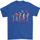 Evolution of a Guitarist Mens T-Shirt Cotton Gildan Royal Blue