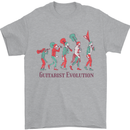 Evolution of a Guitarist Mens T-Shirt Cotton Gildan Sports Grey