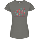 Evolution of a Guitarist Womens Petite Cut T-Shirt Charcoal