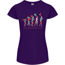Evolution of a Guitarist Womens Petite Cut T-Shirt Purple
