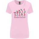 Evolution of a Guitarist Womens Wider Cut T-Shirt Light Pink