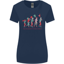 Evolution of a Guitarist Womens Wider Cut T-Shirt Navy Blue