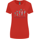 Evolution of a Guitarist Womens Wider Cut T-Shirt Red