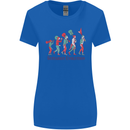 Evolution of a Guitarist Womens Wider Cut T-Shirt Royal Blue