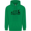 Evolution of a Hunter Funny Hunting Hunt Childrens Kids Hoodie Irish Green