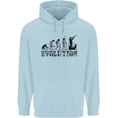 Evolution of a Hunter Funny Hunting Hunt Childrens Kids Hoodie Light Blue