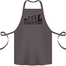 Evolution of a Hunter Funny Hunting Hunt Cotton Apron 100% Organic Dark Grey