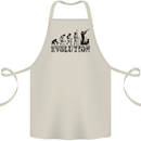 Evolution of a Hunter Funny Hunting Hunt Cotton Apron 100% Organic Natural