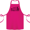 Evolution of a Hunter Funny Hunting Hunt Cotton Apron 100% Organic Pink