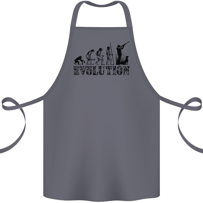 Evolution of a Hunter Funny Hunting Hunt Cotton Apron 100% Organic Steel