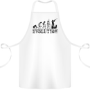 Evolution of a Hunter Funny Hunting Hunt Cotton Apron 100% Organic White