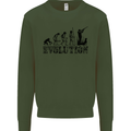 Evolution of a Hunter Funny Hunting Hunt Kids Sweatshirt Jumper Forest Green