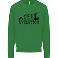 Evolution of a Hunter Funny Hunting Hunt Kids Sweatshirt Jumper Irish Green