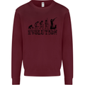 Evolution of a Hunter Funny Hunting Hunt Kids Sweatshirt Jumper Maroon