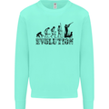 Evolution of a Hunter Funny Hunting Hunt Kids Sweatshirt Jumper Peppermint