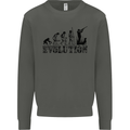 Evolution of a Hunter Funny Hunting Hunt Kids Sweatshirt Jumper Storm Grey