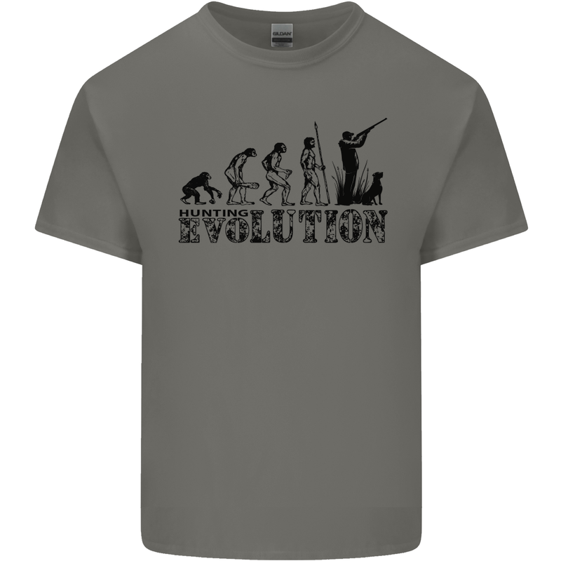 Evolution of a Hunter Funny Hunting Hunt Kids T-Shirt Childrens Charcoal