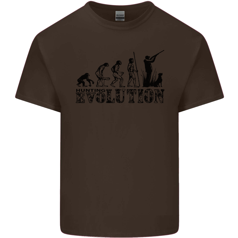 Evolution of a Hunter Funny Hunting Hunt Kids T-Shirt Childrens Chocolate
