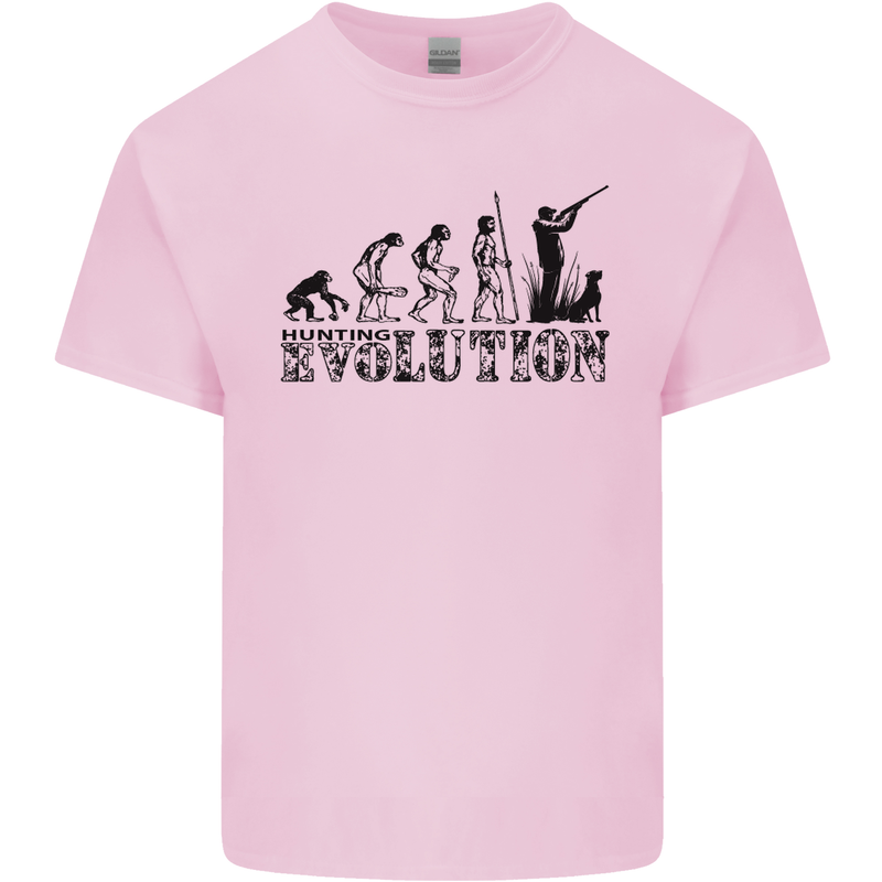 Evolution of a Hunter Funny Hunting Hunt Kids T-Shirt Childrens Light Pink