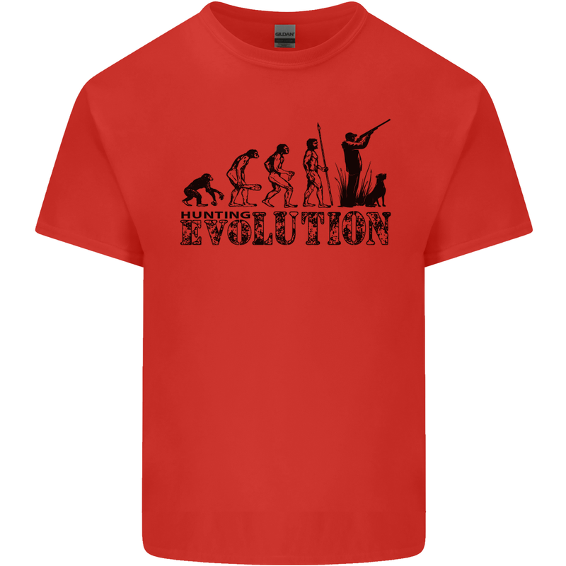 Evolution of a Hunter Funny Hunting Hunt Kids T-Shirt Childrens Red