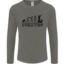 Evolution of a Hunter Funny Hunting Hunt Mens Long Sleeve T-Shirt White