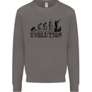 Evolution of a Hunter Funny Hunting Hunt Mens Sweatshirt Jumper Charcoal