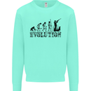 Evolution of a Hunter Funny Hunting Hunt Mens Sweatshirt Jumper Peppermint