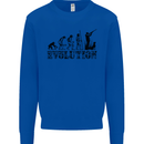 Evolution of a Hunter Funny Hunting Hunt Mens Sweatshirt Jumper Royal Blue